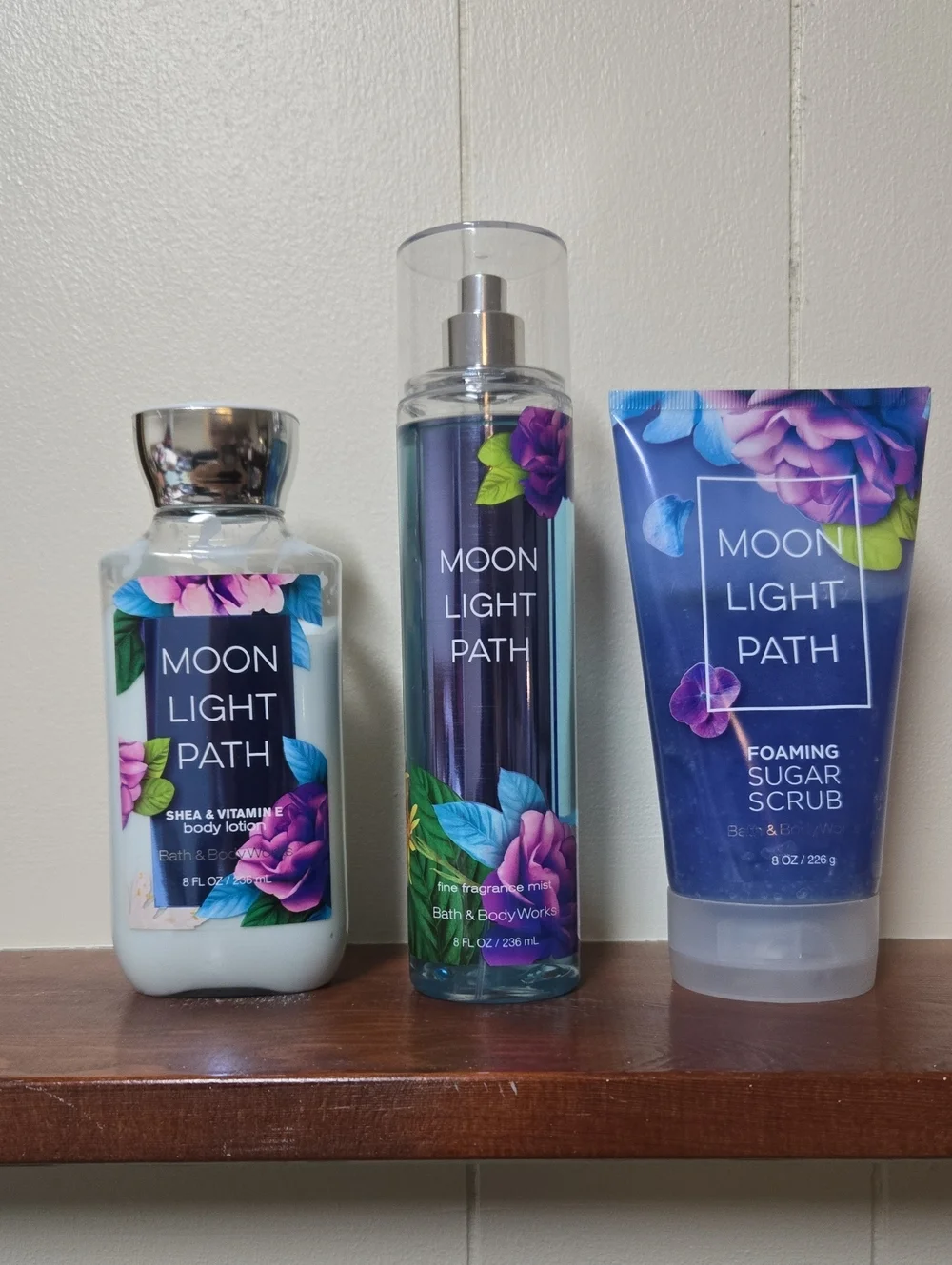 Bath & Body Works Moon Light Path Body Care Trio - Purple